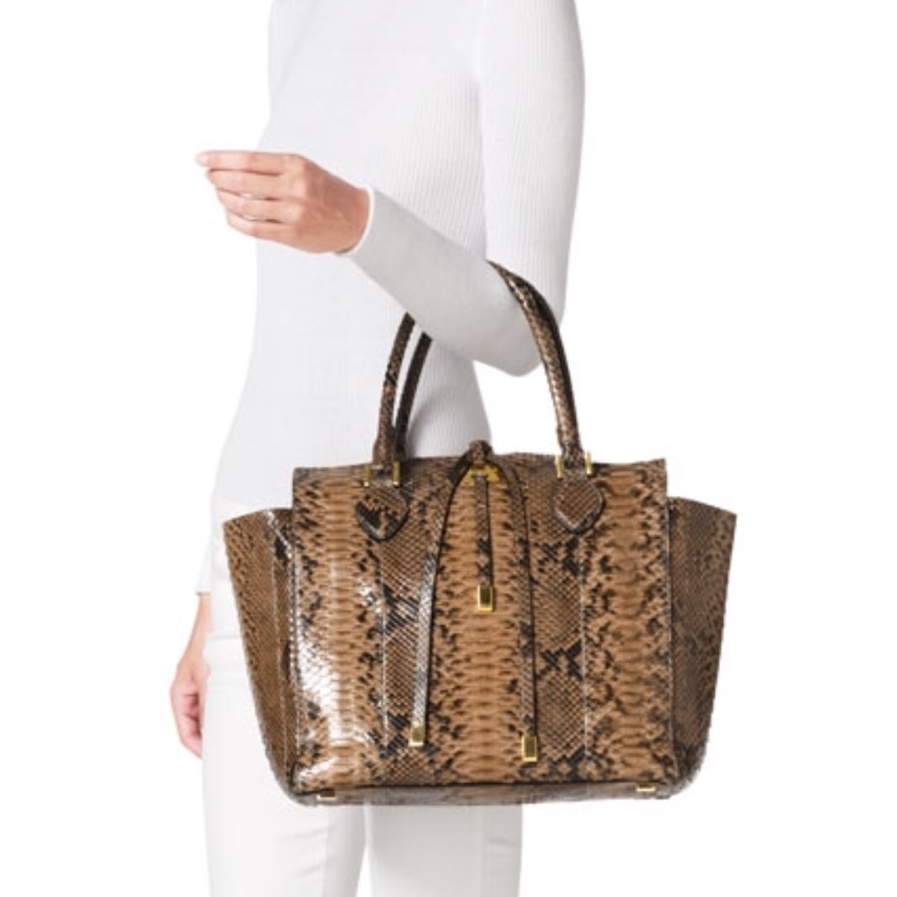 Michael Kors Collection Miranda Python Tote - Picture 2 of 7